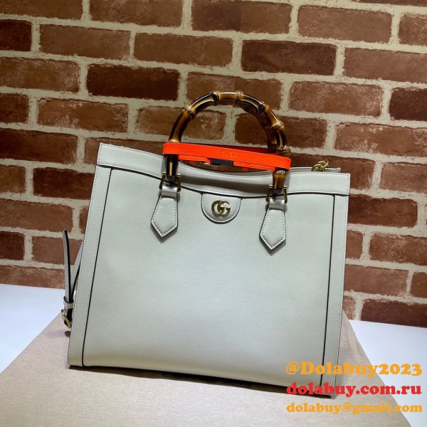 Gucci Best Quality Designer 7 Star Diana medium tote leather bag