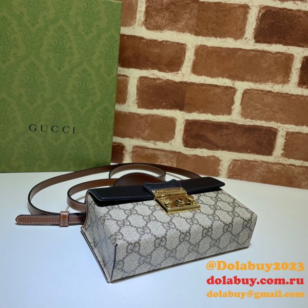 Gucci Designer 7 Star 652683 Padlock mini bag GG Supreme Cheap