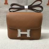 Hermes Constance Bag 18cm Epsom Leather Camel 1:1 Mirror