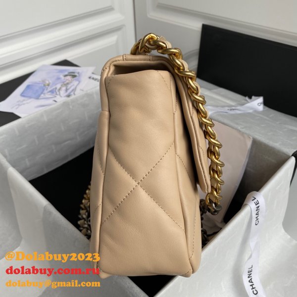 Top CC 19 Bags 2021 Apricot 30CM 1:1 Mirror