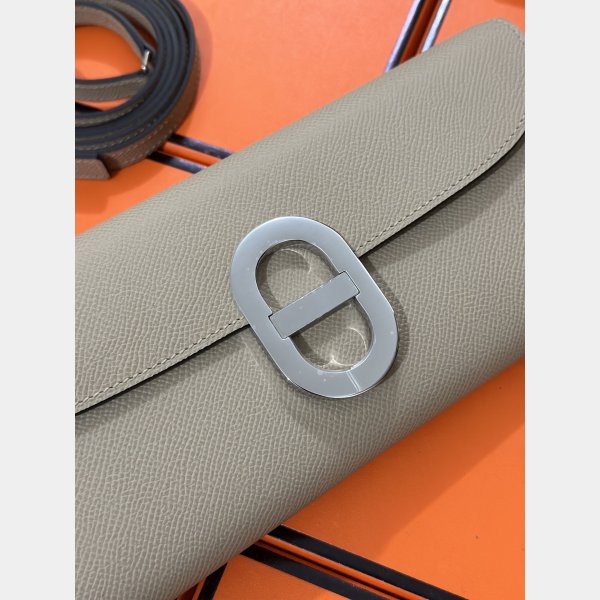 Fake Hermes  D Ancre to go clutch Epsom bag