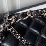 Designer Inspired Clutch AP3593 Chain Shiny Crumpled First Highest Bag