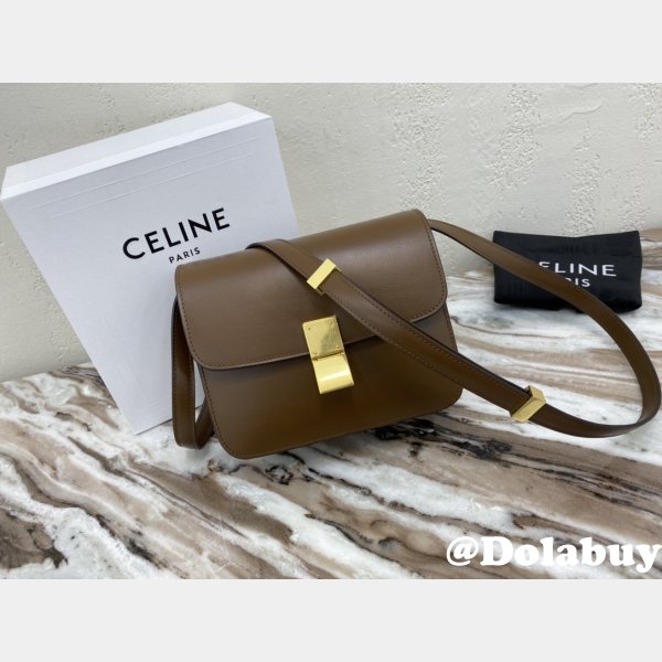 Replica Celine Designer Teen Classic Box Brown Bag