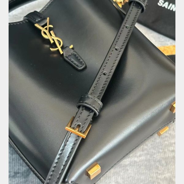 YSL Fake LE 37 AAA+ Hobo In Shiny 765870 Inspired Saint Laurent Bag