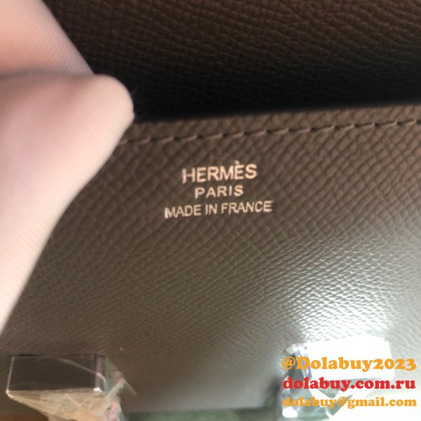 Hermes Constance Bag 23cm Epsom Leather Dark Grey 7 Star