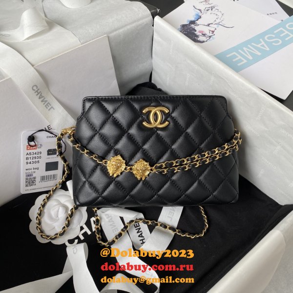 AAA+ Crossbody Formal Quilted Chain Knot AP3429 Bag