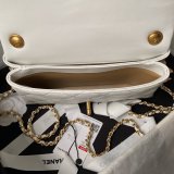 Duplicate AS4967 Classic Flap Luxury 7 Star Black/White Bags