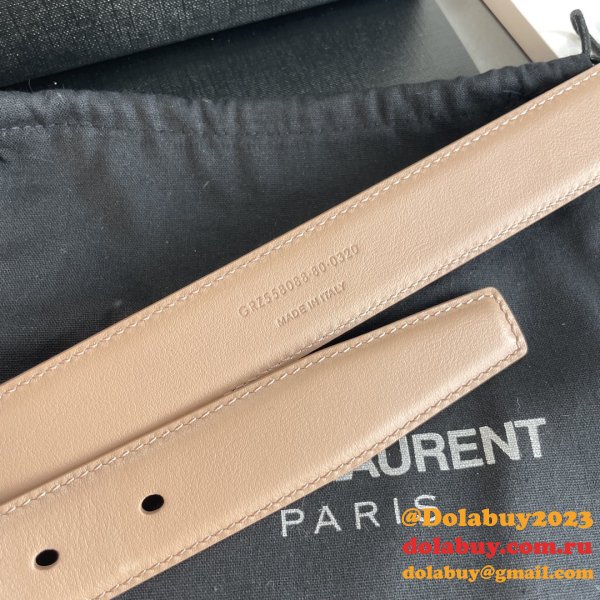 7 Star Best SAINT LAURENT 1:1 MirrorS BELT FOR SALE 20MM/30MM