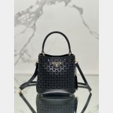 7 Star Prada Saffiano hollow basket women bag