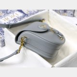 Best 1:1 Mirror Dior Bobby Bag Gray Box Calfskin