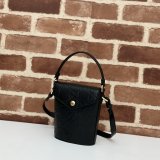 Gucci 772795 UK Embossed Top Handle 7 Stars Shoulder Bag