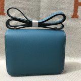 Hermes Constance Bag 18cm Epsom Leather Blue UK