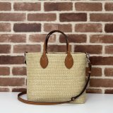 Gucci Fake 779671 Tote Women Straw-effect Natural Straw Effect Raffia