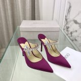 Bing 100 Embellished Satin High Heel Mules High Quality bag Jimmy Choo Shoes