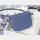 Luxury High Quality Dior Bobby Bag Blue Box Calfskin