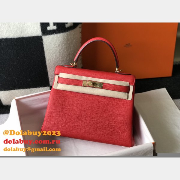 High Quality Customize Hermes Kelly 25MM/28MM TOGO LEATHER For Sale Inspired