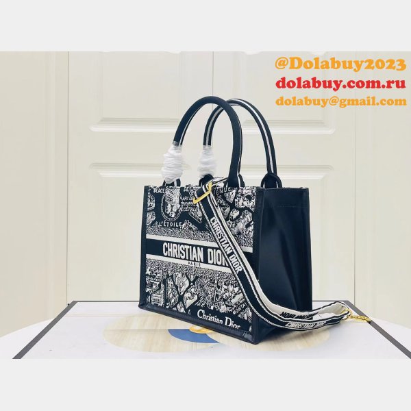 Copy Dior Book tote with strap new 1286 all size