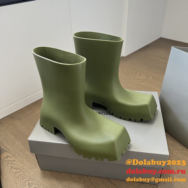 1:1 Mirror Balenciaga Luxury Trooper Rubber Boot 1:1 Mirror