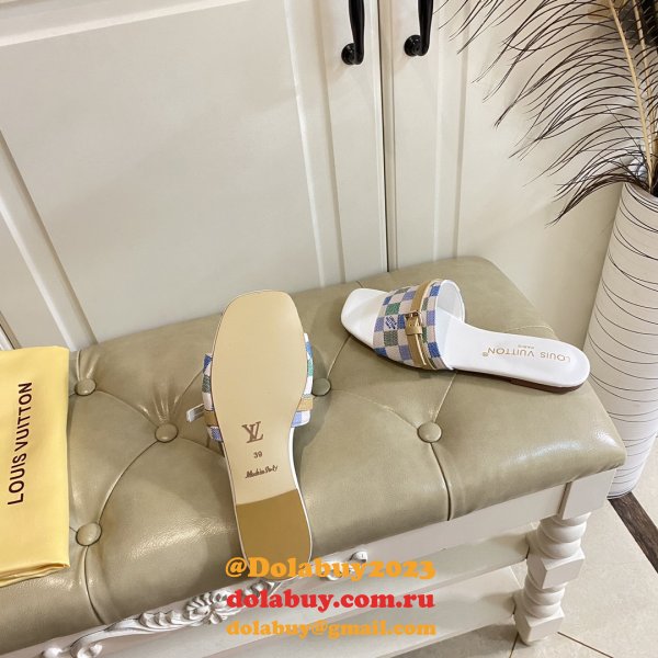 Top Quality LOUIS VUITTON Neo Revival Flat Mule