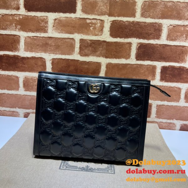 Shop Gucci Designer GG Matelassé Pouch 723780 Clutches