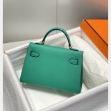 High Quality bag Hermes Vert Jade Green Kelly Online Store Bag