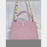 Pink White M48865 Flower Chain Knockoff The Capucines Perfect LV Bag