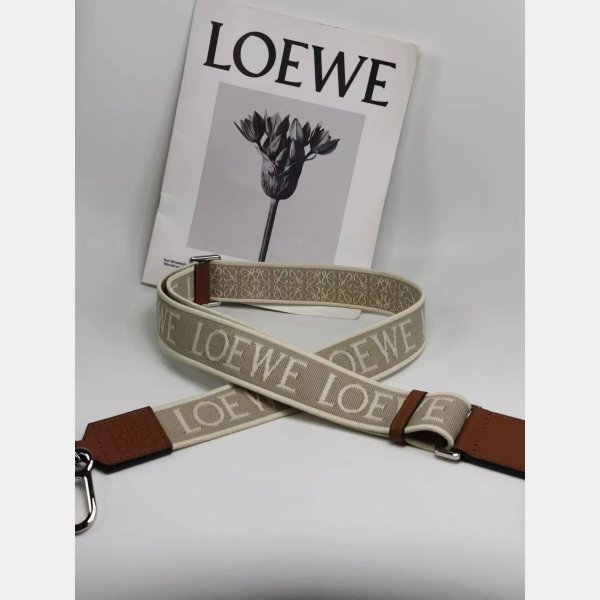 Luxury Loewe Anagram double-sided embroidered shoulder strap