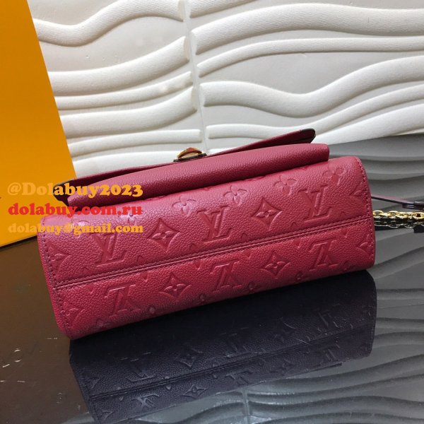 Knockoff Louis Vuitton Monogram Empreinte Leather Vavin PM M43931 Wine Red Bag