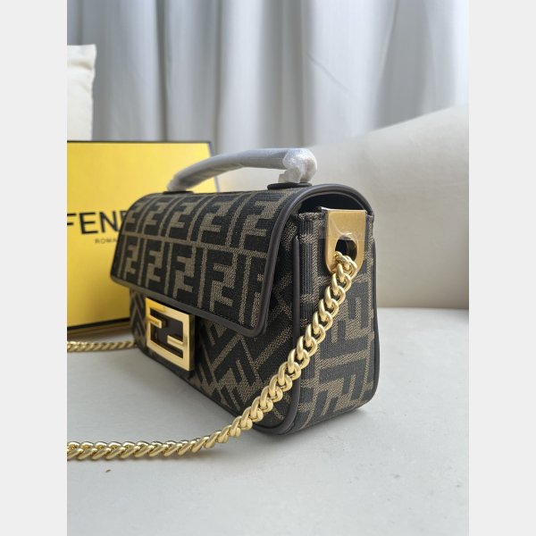 UK FENDI Iconic Baguette FF logo Luxury HANDBAG