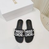 Replica MISS DIOR Flat Slipper DWAY SLIDE