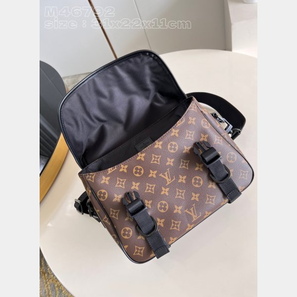 LV Copy Trail Messenger Monogram Macassar Canvas Men M46972 Top Quality Bag