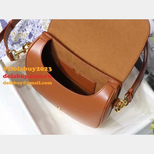 Copy Luxury Dior Bobby Bag Brown Box Calfskin