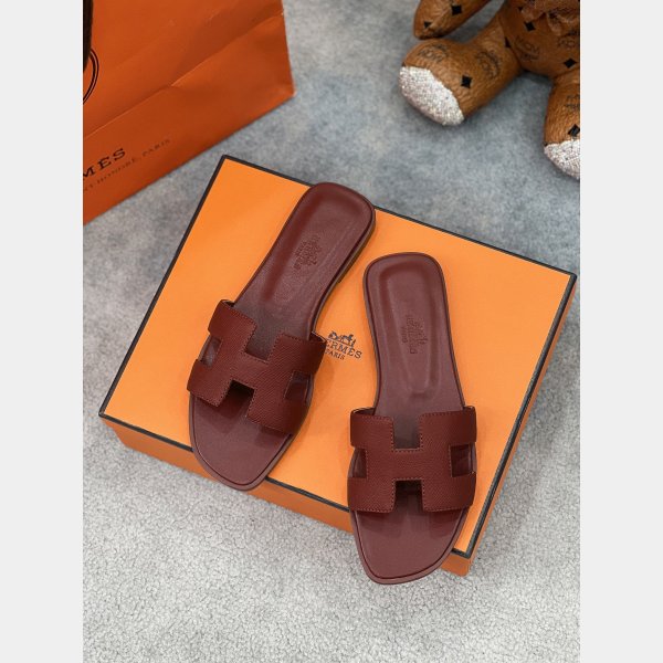 7 Star AAA+ hermes Oran sandal Epsom calfskin