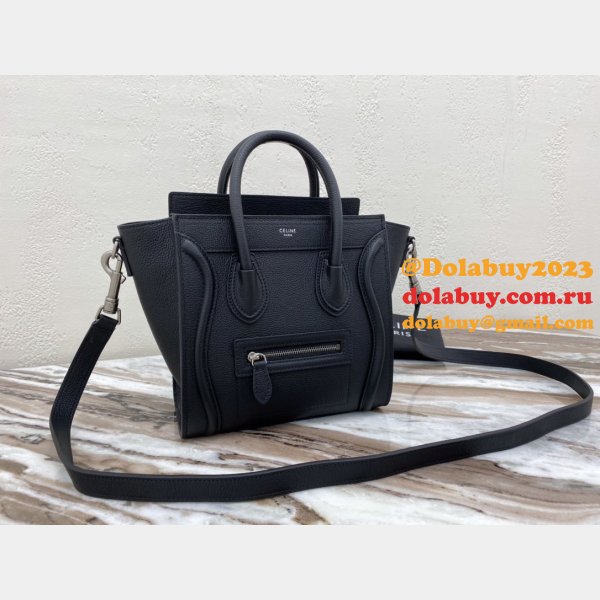 Celine Black Luggage Nano shopper 168243 Handbag Knockoff