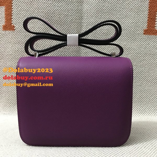 Hermes Constance Bag 18cm Epsom Leather Purple Wholesale