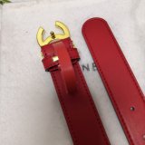 Top Quality Wholesale CC Double C Belt Red Width 3.0cm 1135