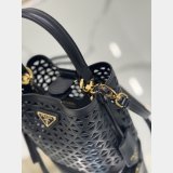 7 Star Prada Saffiano hollow basket women bag