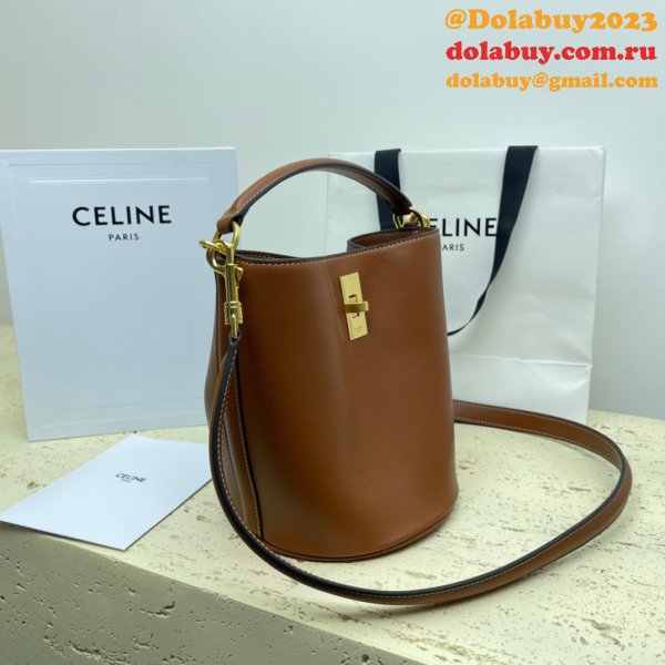 UK Celine Perfect Perfect Quality Teen Bucket Triomphe Bag