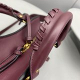 Best balenciaga cuag plain weave wine red