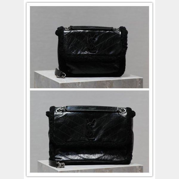 TOP YSL SAINT LAURENT NIKI oil-waxed HANDBAG Copy