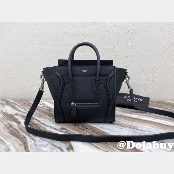 Celine Black Luggage Nano shopper 168243 Handbag Knockoff