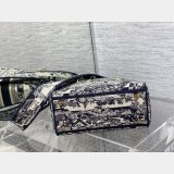 Top Quality Fake Lady Embroidery Canvas Dior 24CM High Quality bag Bag