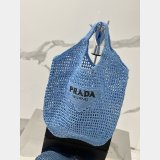 Perfect prada raffia woven tote bag large 1BG424