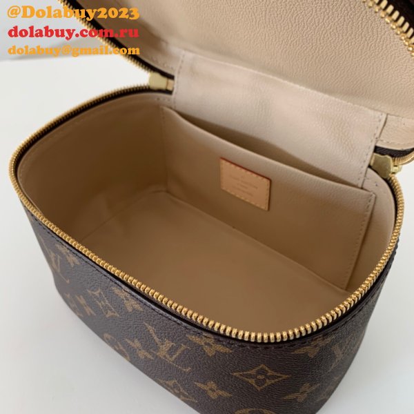 Top Quality Louis Vuitton Nice Mini Monogram Canvas M44495 Brown