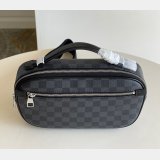 Designer Louis Vuitton Top Qualitys Ambler Damier Graphite Bum N41289 Bag