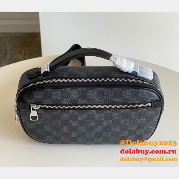 Designer Louis Vuitton Top Qualitys Ambler Damier Graphite Bum N41289 Bag