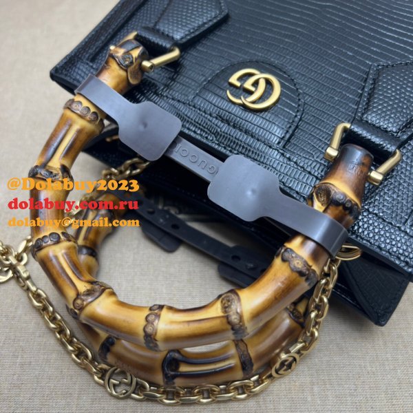 AAA Quality Fake Gucci Diana lizard 675800 bag