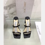 Top Designer Flat Sandals Jimmy Choo Heel 7 cm High Designer Shoes