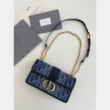 Best Christian Dior 9207 30 Montaigne East-West Denim Inspired Oblique Bag