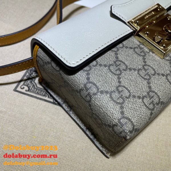 Gucci Designer 7 Star 652683 Padlock mini bag GG Supreme Cheap